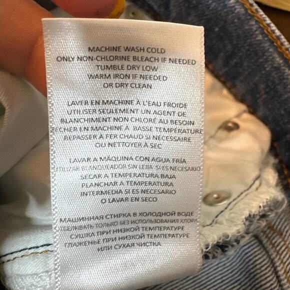 RE/DONE 70's Stove Pipe Jeans in Dusted Blue Size 26 NWT - Picture 10 of 11